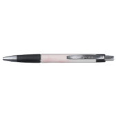 Waterverf Licht Roze Pioen Bruiloft Monogram Pen (Achterkant)