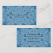 Waterverf Lichtblauw Antiek Textuur Visitekaartje (Voorkant / Achterkant)