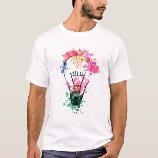 Waterverf Lichte lamp T-shirt (Voorkant)