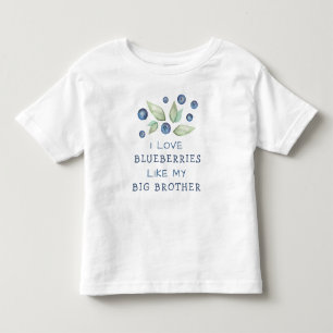 Waterverf Liefde Blauwe bessen Kinder Shirts