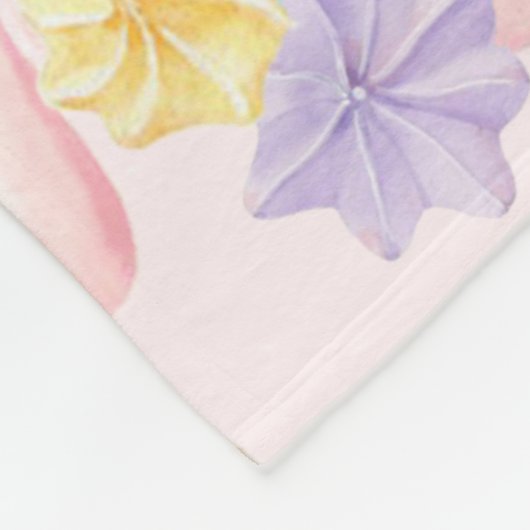 Waterverf Liefde dag Harten en zoet Patroon Fleece Deken (Hoek)