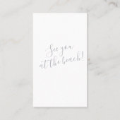 Waterverf Life Preserver Beach House Visitekaartje (Achterkant)