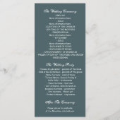 Waterverf Lights Palms Beach Wedding Programma's (Achterkant)