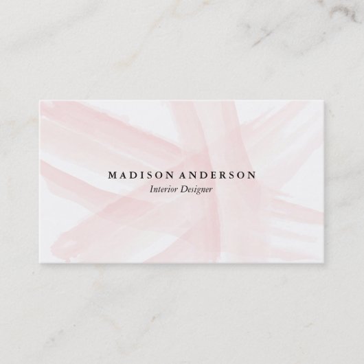 Waterverf lijnen | Visitekaartjes (Voorkant)