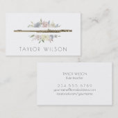 waterverf lijst fluitdocent visitekaartje (Voorkant / Achterkant)