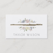 waterverf lijst fluitdocent visitekaartje (Voorkant)