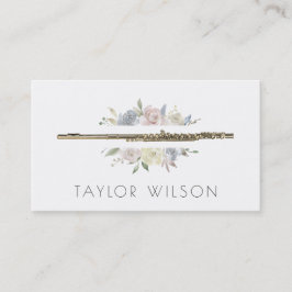 waterverf lijst fluitdocent visitekaartje