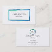 Waterverf Lijst Visitekaartje (Voorkant / Achterkant)