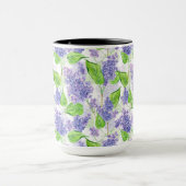 Waterverf lila bloemen mok (Midden)