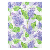 Waterverf lila bloemen tafelkleed (Voorkant)