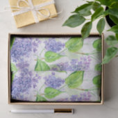 Waterverf lila bloemen tissuepapier (Geschenk)