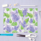 Waterverf lila bloemen tissuepapier (Craft)