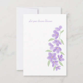 Waterverf Lila RSVP Kaartje