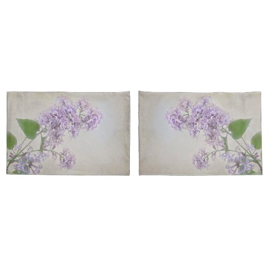 Waterverf Lila tak Kussensloop (Achterkant-Set)