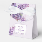 Waterverf Lilacs Lente Zomer Bruiloft Bedankdoosjes (Voorkant Zijde)