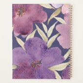Waterverf Lilas in violet Achtergrond Planner (Achterkant)