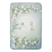 Waterverf Lily van de Vallei Badmat (Voorkant Verticaal)