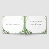 Waterverf Lily van de vallei bruids bruiloft Gastenboek (Volledig)