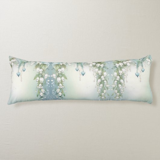 Waterverf Lily van de vallei lichaam kussen (Voorkant)