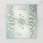 Waterverf Lily van de Vallei Plaats Kaart (Buitenkant ongevouwen)