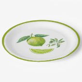 Waterverf Limoen en bladpapier Bord (Gekanteld)