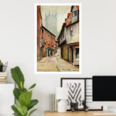  waterverf Lincoln de Straat Poster (Thuiskantoor)