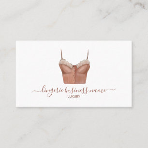 Waterverf lingerie mode visitekaartje