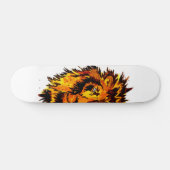 Waterverf Lion Half Face Skateboard (Horizontaal)
