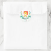 Waterverf Lion Hartelijk dank Ronde Sticker (Tas)