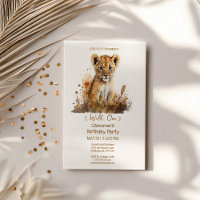 Waterverf Lion King's Wild One