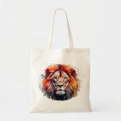 Waterverf Lion Tote Bag (Voorkant)