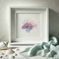 Waterverf Lionfish Art