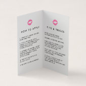 Waterverf Lip Product Distributeur Tips & Tricks Visitekaartjes (Binnen)