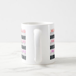 Waterverf lippenstift koffiemok