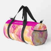 Waterverf Liquid Marble Pattern Gepersonaliseerde  Plunjezak (Rechterhoek)