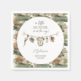 Waterverf Little Hunter-baby shower Servet