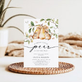 Waterverf Little Pear Girl Baby shower Kaart