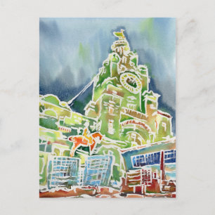 Waterverf Liverpool Briefkaart