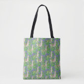 Waterverf Llama en Catus Pattern Draagtas (Voorkant)