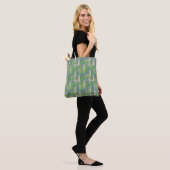 Waterverf Llama en Catus Pattern Draagtas (Op model)