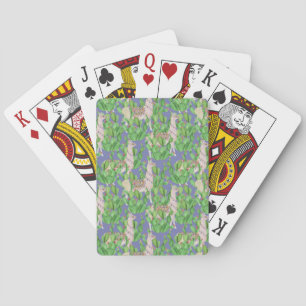 Waterverf Llama en Catus Pattern Pokerkaarten