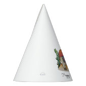 Waterverf Llama met cactus Feesthoedjes (Links)