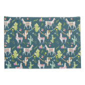 Waterverf Llama-vlagpatroon Kussensloop (Achterkant-Rechts)