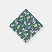 Waterverf Llama-vlagpatroon Servet (Hoek)