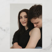 Waterverf Locatie Illustratie Huwelijk Folie Uitnodiging (Achterkant)