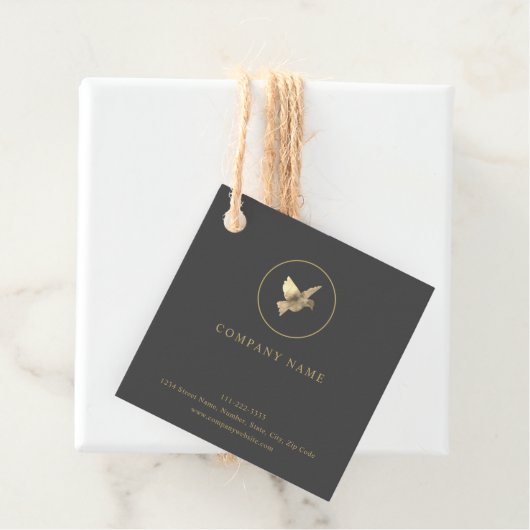 Waterverf Logo Bedankjes Labels (In situ)