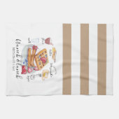 Waterverf logo Waffle restaurant Zakelijk Theedoek (Horizontaal)