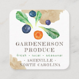 Waterverf lokale productie standaard-kwadraat bedr vierkante visitekaartje