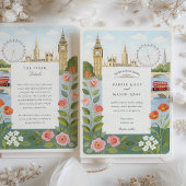 Waterverf Londen Big Ben Wedding Kaart