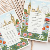 Waterverf Londen Big Ben Wedding Kaart